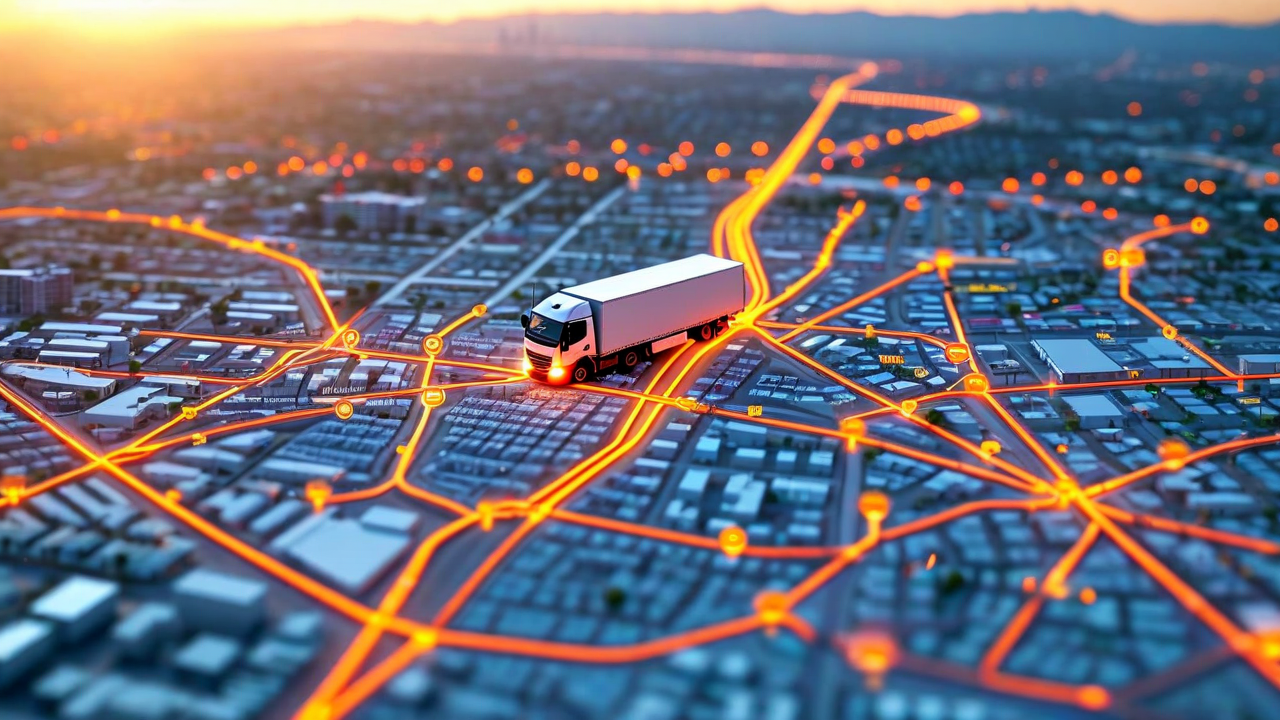 Los Angeles Grocery Delivery Route Map