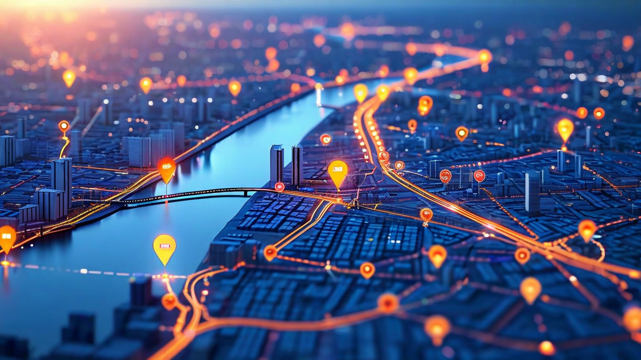 Route Optimization Map - Urban Delivery Network